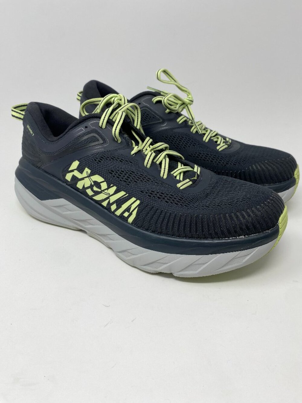 Hoka One One Bondi Running Shoes Mens 12 Black Graphite Butterfly 1110518